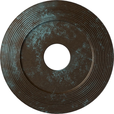 Adonis Ceiling Medallion (Canopies up to 10 1/4"), 16 1/8"OD x 3 5/8"ID x 1"P, Bronze Blue Patina